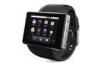 Black Mens Android 4.0 smart wearable 3G phone watch for Buniess