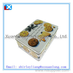 Metal Rectangular Tin Box