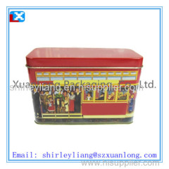 Large tin packaging box for cookies