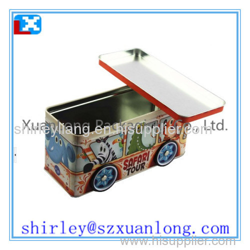 Rectangle metal tin cookies packing box