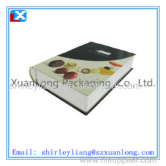 metal book shape tin box