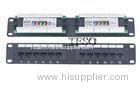 Metal RJ45 Ethernet Patch Panel Unshield For Telecommunication