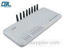 8 Ports SIP GSM Gateway SMS , VoIP Gateway LEDs for Power / WAN / PC / FXS