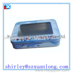 Rectangular promotional gift tin boxes