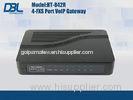 4 Channel VoIP ATA Telephone Adapter WAN / LAN For Free Call