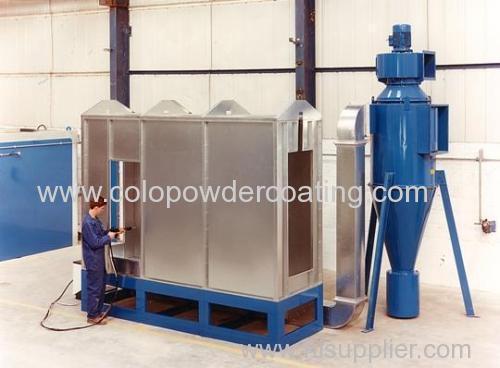 automatic powder coating spraying booth