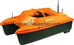 sea fishing bait boat with fishfinder