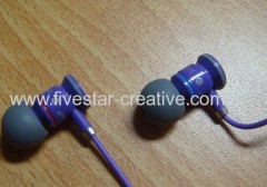 Beats by Dr.Dre High Performance Professional Earphones JustBeats iBeats Justin Bieber In-Ear Purple With ControlTalk