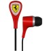 S100i Ferrari Scuderia Earphones Collection by Logic3 With 3 Button Remote and Mic Red