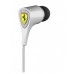 Logic3 S100i Audio Scuderia Ferrari Collection Noise Isolating In-Ear Headphones with Inline Microphone white