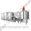 Craft Beer Brewing Equipment For Laboratory , Steam Heated 30 BBL Brewhouse 3mm