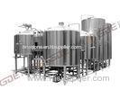 Stainless Steel Pub Brewery Equipment , Steam Heated 50 BBL Brewhouse Industry Electricity Source