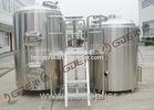 Direct-Fired 10 BBL Brewhouse For Industry , Commercial Beer Brewing Equipment 220V / 380V
