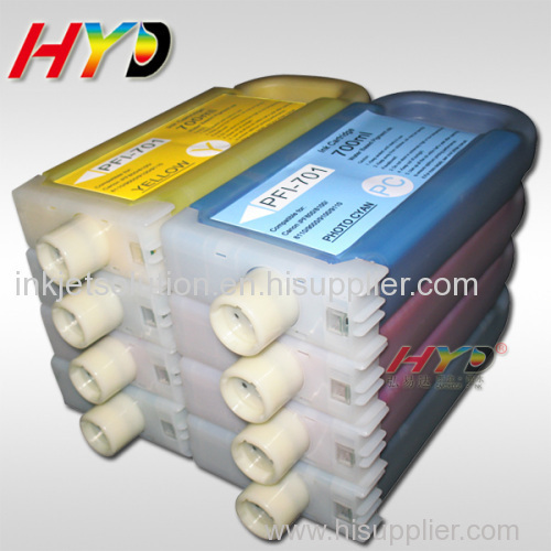 PFI-701 refillable ink cartridges for Canon iPF8000S/iPF9000S ink cartridges with chips