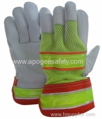 high visible working glove fits for all jobs