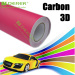 New Rose Red 3D Carbon Fiber Vinyl Roll for Car Wrapping