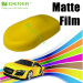 Matte Yellow Car Wrapping Film With Air Free Bubbles