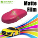 1.52M Width Matte Car Film With Air Free Bubbles Rose Red