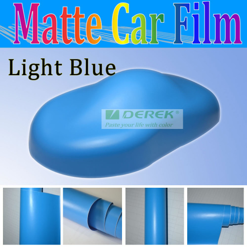 Matte Light Blue Matte Color Changing Film-with Air Free Bubbles