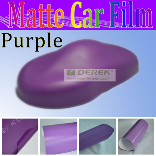 Purple Color High Flexible Matt Flat Vinyl Car Wrap