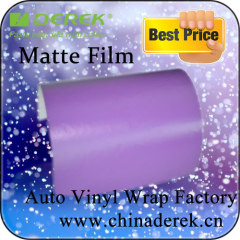 Purple Color High Flexible Matt Flat Vinyl Car Wrap