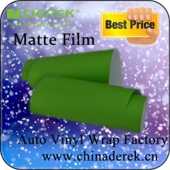 1.52M Width Green Car Matte Vinyl Film With Air Free Bubbles