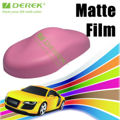 Car Color Change Film With Air Free Bubbles Matt Orange Color