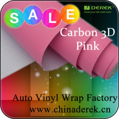 3D Carbon Fiber Car Wrapping Film Car Color Changing Film