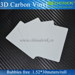 Bubble free 3D Carbon Fiber Vinyl Car Sticker Carbon