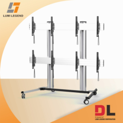 Adjustable multi screen video wall stand