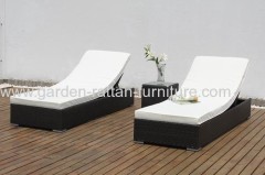 Wicker Chaise Lounge outdoor garden set
