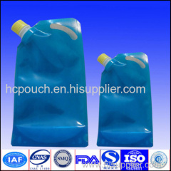 clear plastic spout bag