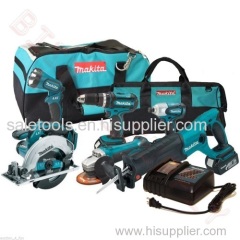 Makita LXT601 18-Volt LXT 6-Piece Lithium-Ion Cordless Drill Combo Kit 18V