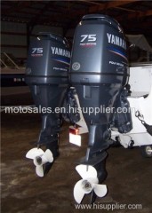 Used Yamaha 75 HP 75hp 4 Stroke Outboard Motor Engine