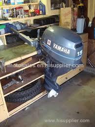 Used Yamaha 15 HP 15hp 4 Stroke Outboard Motor Engine