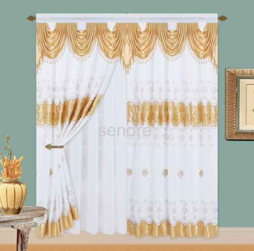 Terylene embroidered complex curtain