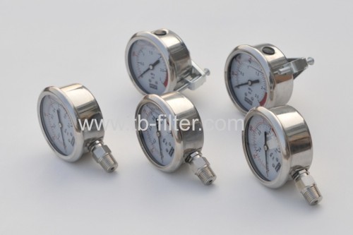 Liquid Filled Pressure Gauge for Hydraulic