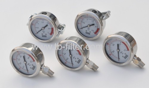 Liquid Filled Pressure Gauge for Hydraulic