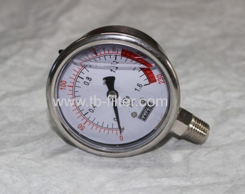 Liquid Filled Pressure Gauge for Hydraulic