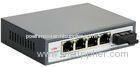 IEEE 802.3af 4 Channel IP 4 Port PoE Switch 10M / 100M With 1 Port Fiber