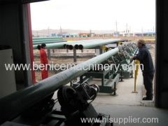 One step PU insulating pipe production line