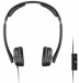 Sennheiser PX200-IIi Closed Noise Isolating Over Ear Headband Headphones W/iPod iPhone iPad 3-button Remote MIC