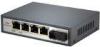 4 Port IEEE802.3af PoE Switch with 1 Fiber Optical Port PoE Pin 1236 and 4578