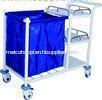 Enameled Steel Mobile Laundry Collecting Trolley For Home Use