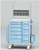 Medical Supply Carts , Clinic Anesthesia Trolley With 10 Drawers