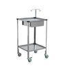 Emergency Medical Trolleys , Stainless Steel Anesthesia Trolley