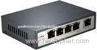 5 Port IEEE 802.3af PoE Ethernet Switch 10M / 100M With 4 Port PoE & 1 Port Fiber