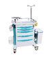 Plastic Medical Crash Cart For Doctor , Manual Hospital ICU Cart