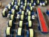 20 ton Adjustable Pipe Welding Rotators / Welding Turning Rolls , One Drive One Idler