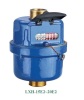 Rotary piston brass water meter